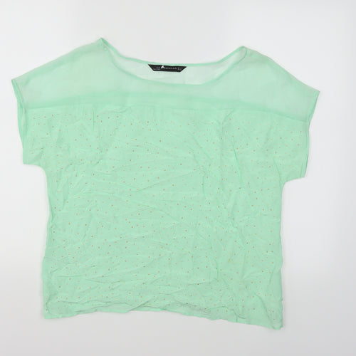 Zara Womens Green   Basic T-Shirt Size M