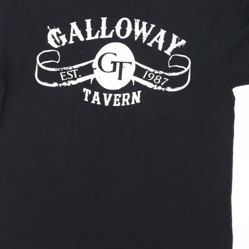 Gildan Mens Black    T-Shirt Size M