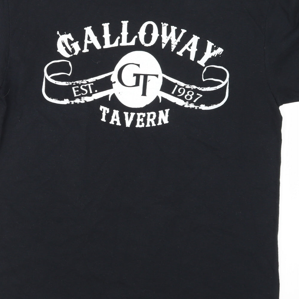 Gildan Mens Black    T-Shirt Size M