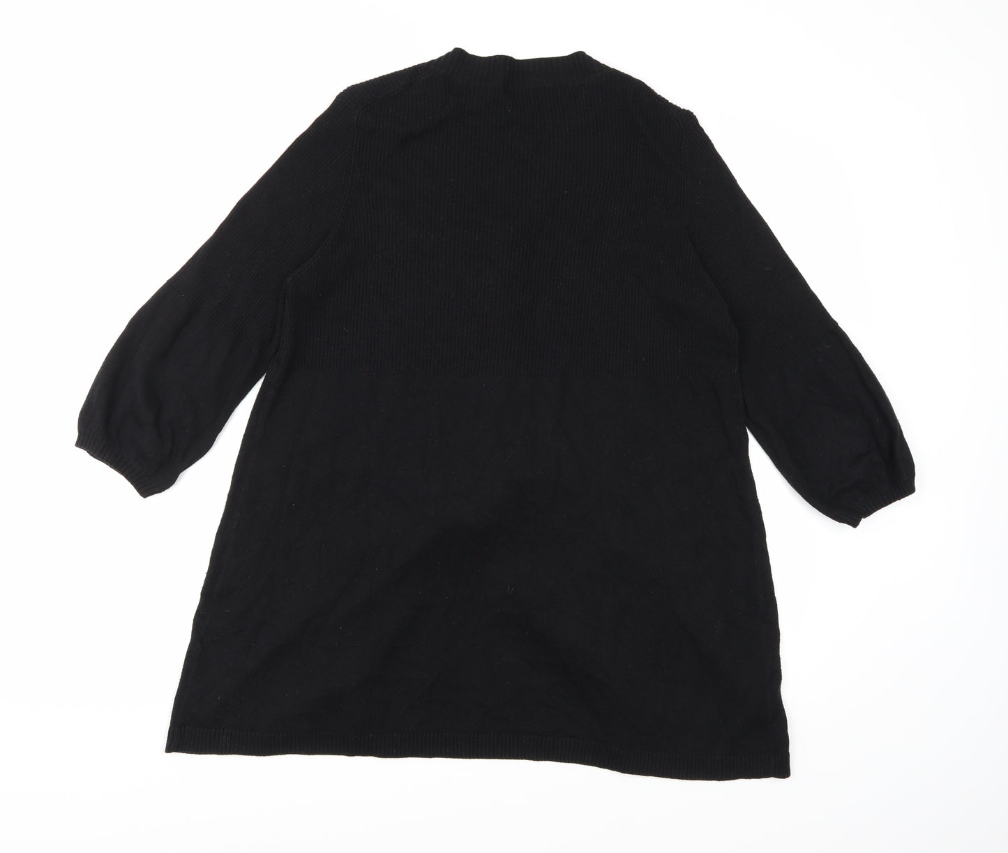 Marks and Spencer Womens Black  Knit Cardigan Jumper Size 18