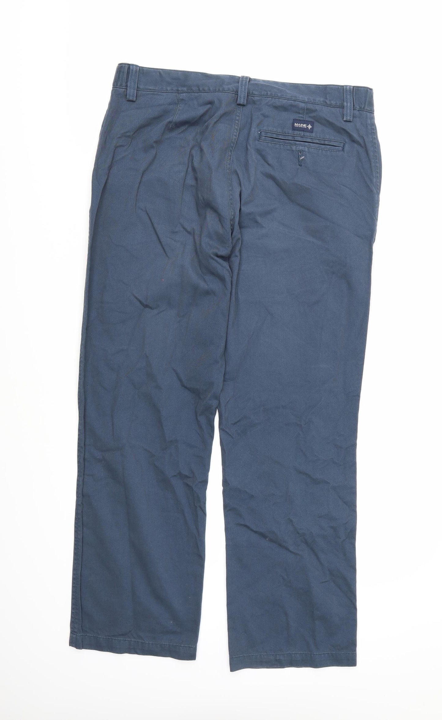 Maine Mens Blue   Chino Trousers  L29 in