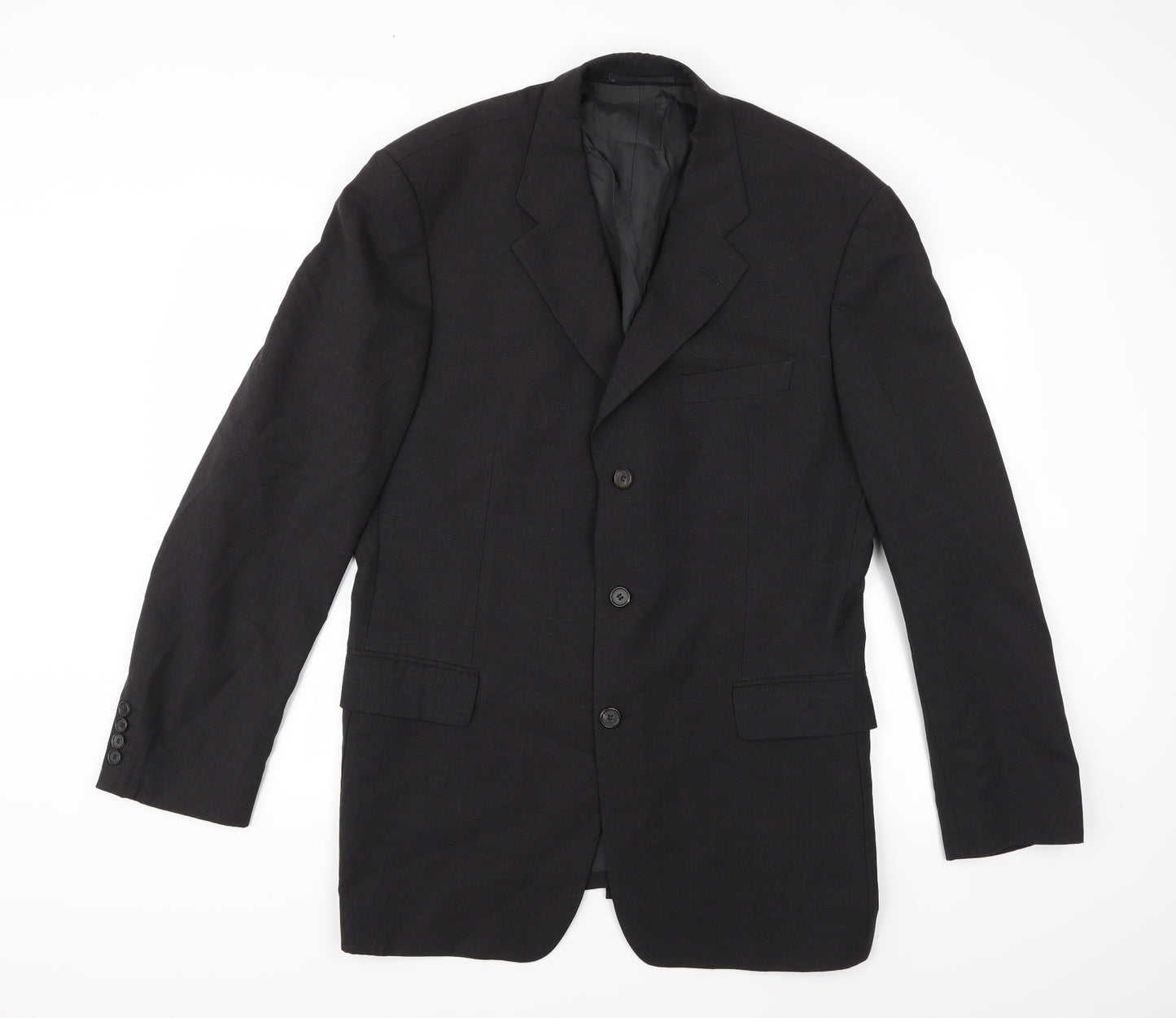 HUGO BOSS Mens Grey  Rayon Jacket Suit Jacket Size 44