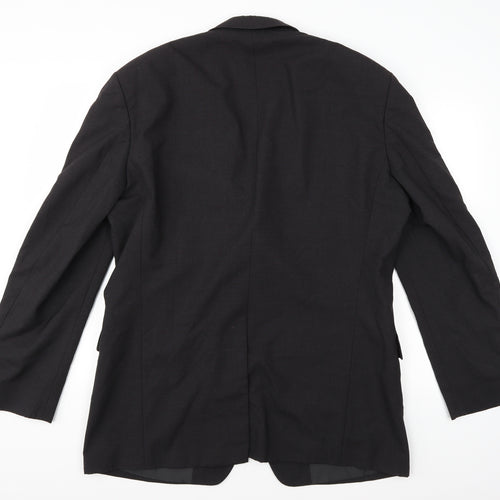 HUGO BOSS Mens Grey  Rayon Jacket Suit Jacket Size 44