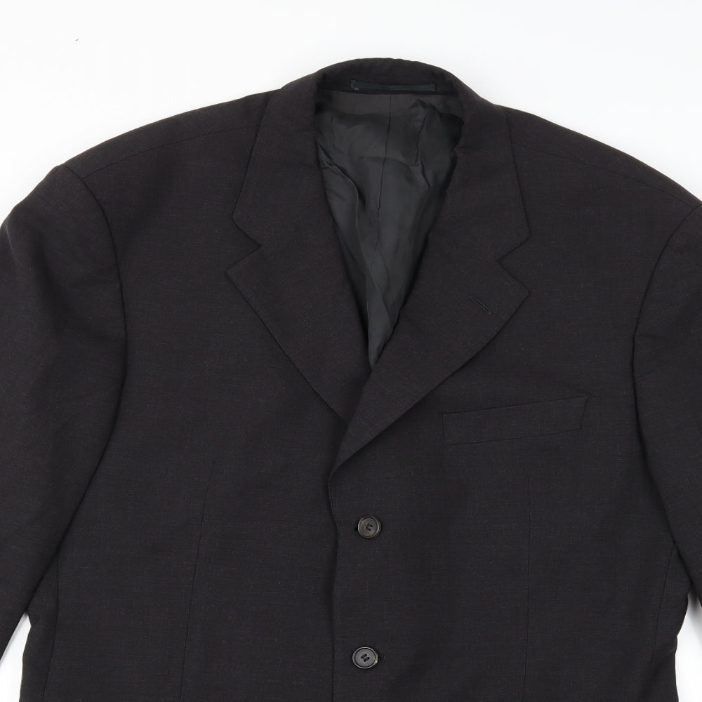 HUGO BOSS Mens Grey  Rayon Jacket Suit Jacket Size 44