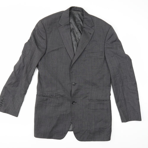 BARUTTI Mens Grey  Rayon Jacket Suit Jacket Size 42