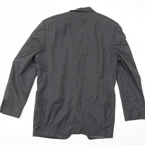 BARUTTI Mens Grey  Rayon Jacket Suit Jacket Size 42