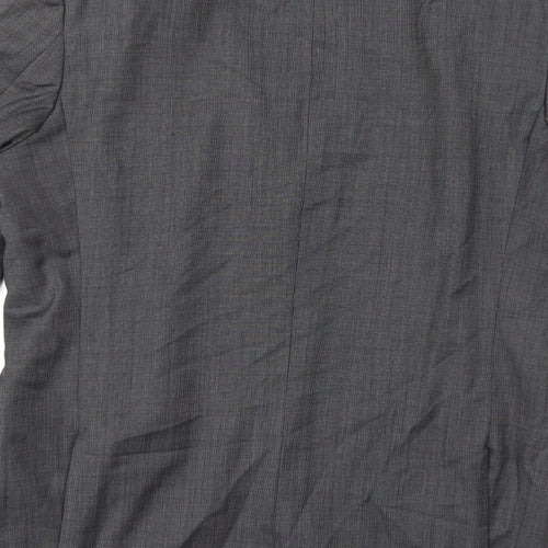 BARUTTI Mens Grey  Rayon Jacket Suit Jacket Size 42