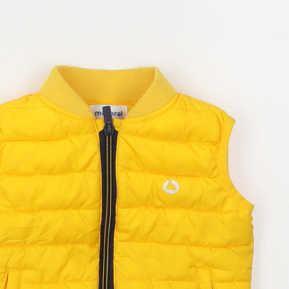 Mayoral Baby Yellow   Gilet Coat Size 9-12 Months