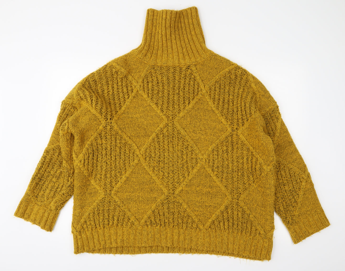 George Womens Yellow  Knit Pullover Jumper Size M