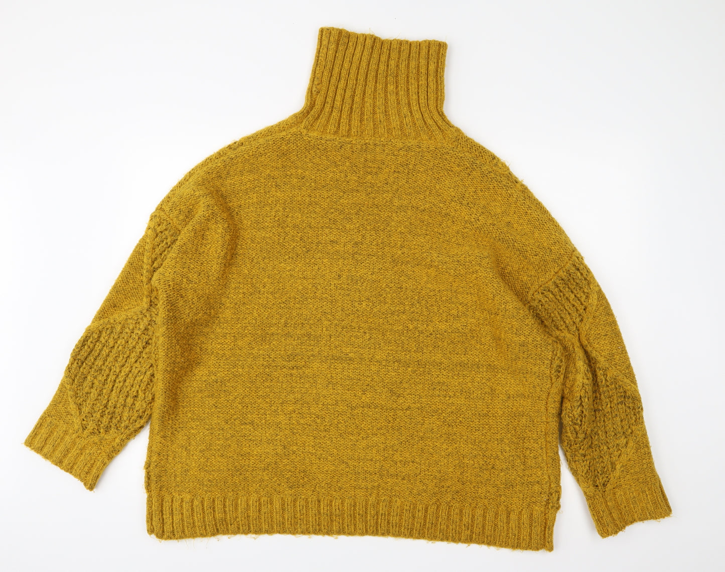 George Womens Yellow  Knit Pullover Jumper Size M