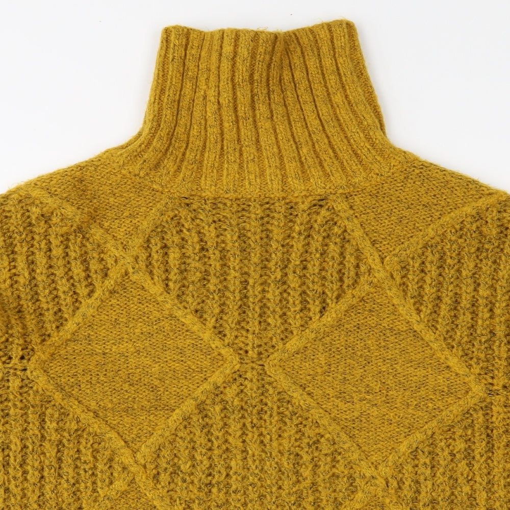George Womens Yellow  Knit Pullover Jumper Size M