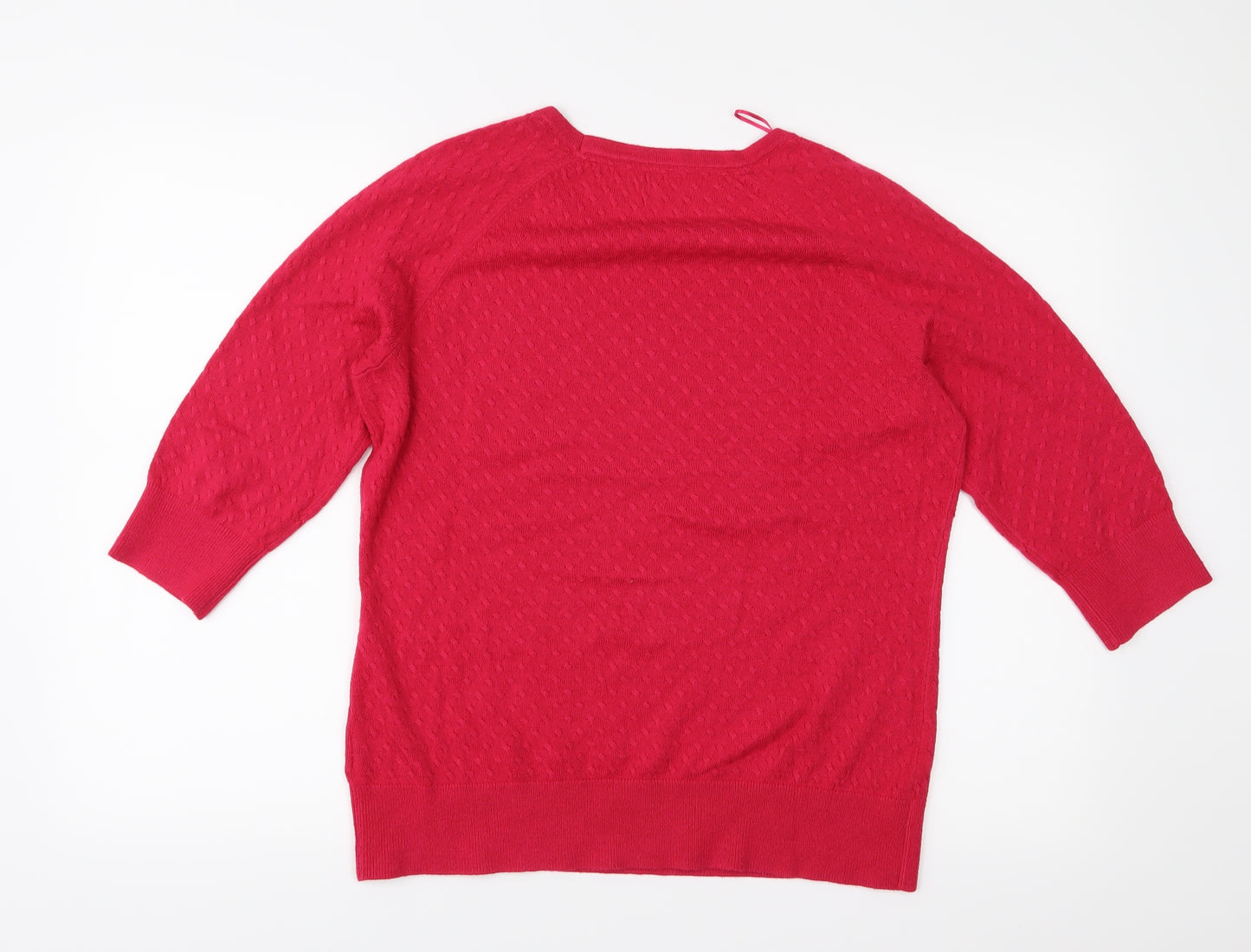 Marks and Spencer Womens Pink  Knit Pullover Jumper Size 14