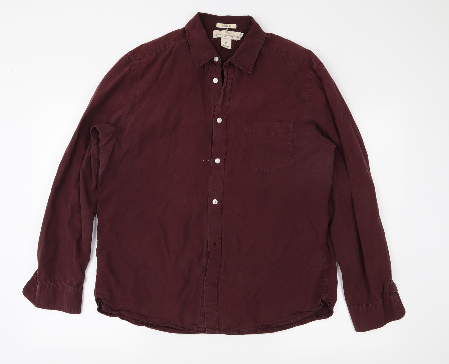 H&M Mens Purple    Button-Up Size L