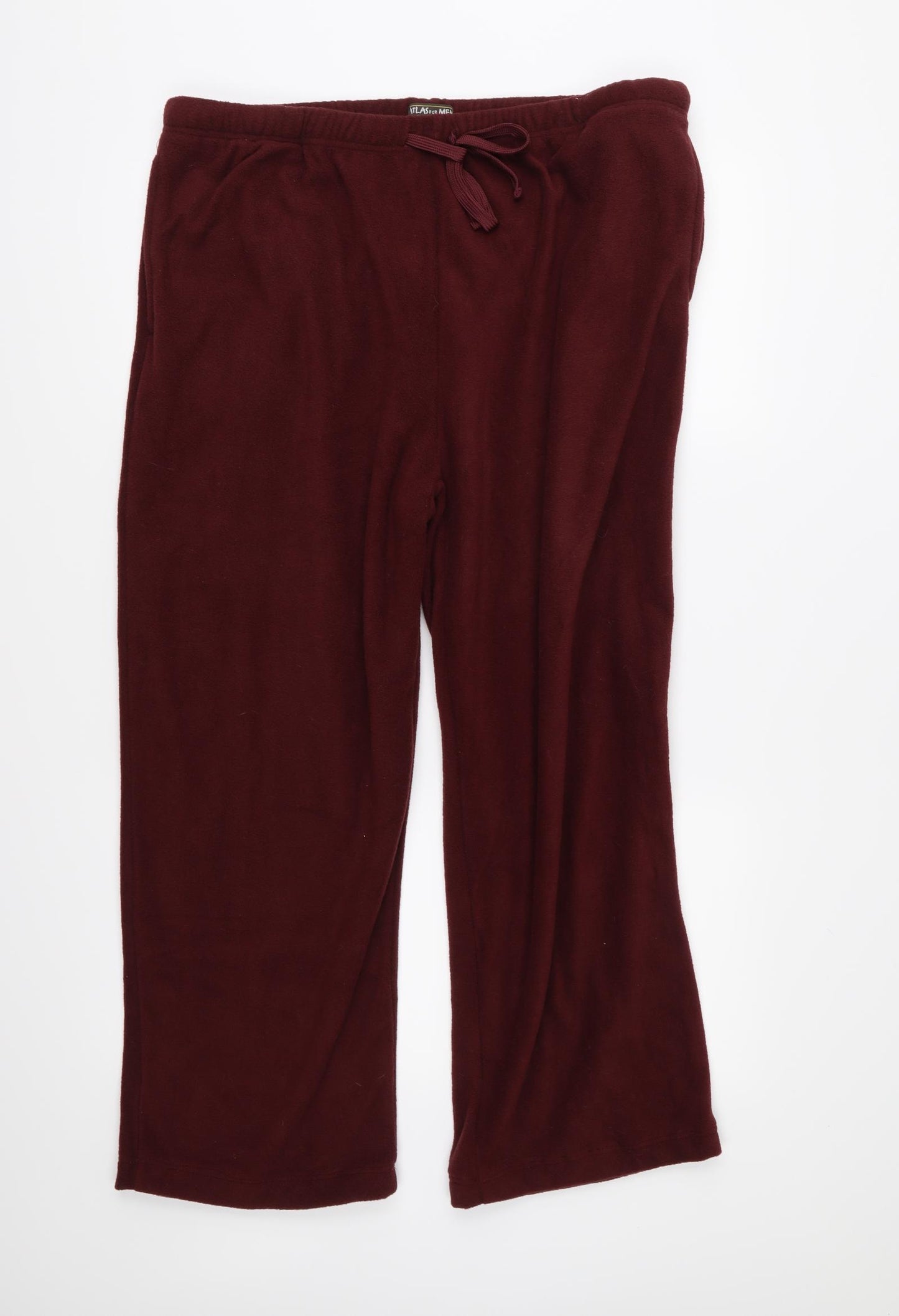 Atlas Mens Red  Fleece  Lounge Pants Size 2XL