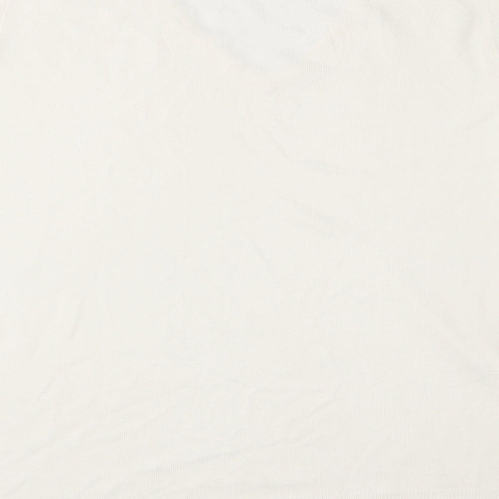Marks and Spencer Womens Ivory  Knit Pullover Jumper Size 18