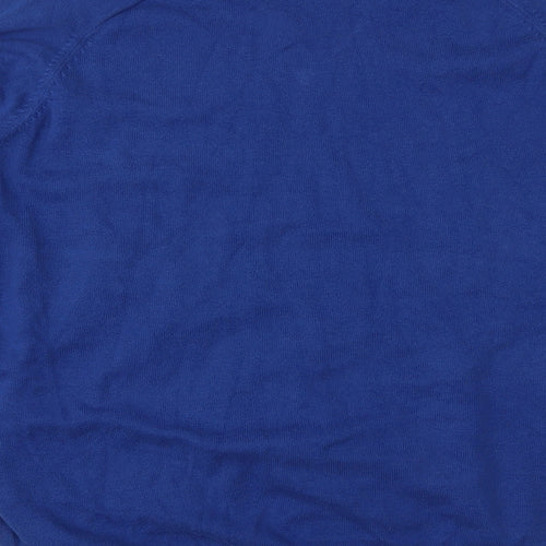 EWM Mens Blue  Knit Pullover Jumper Size L