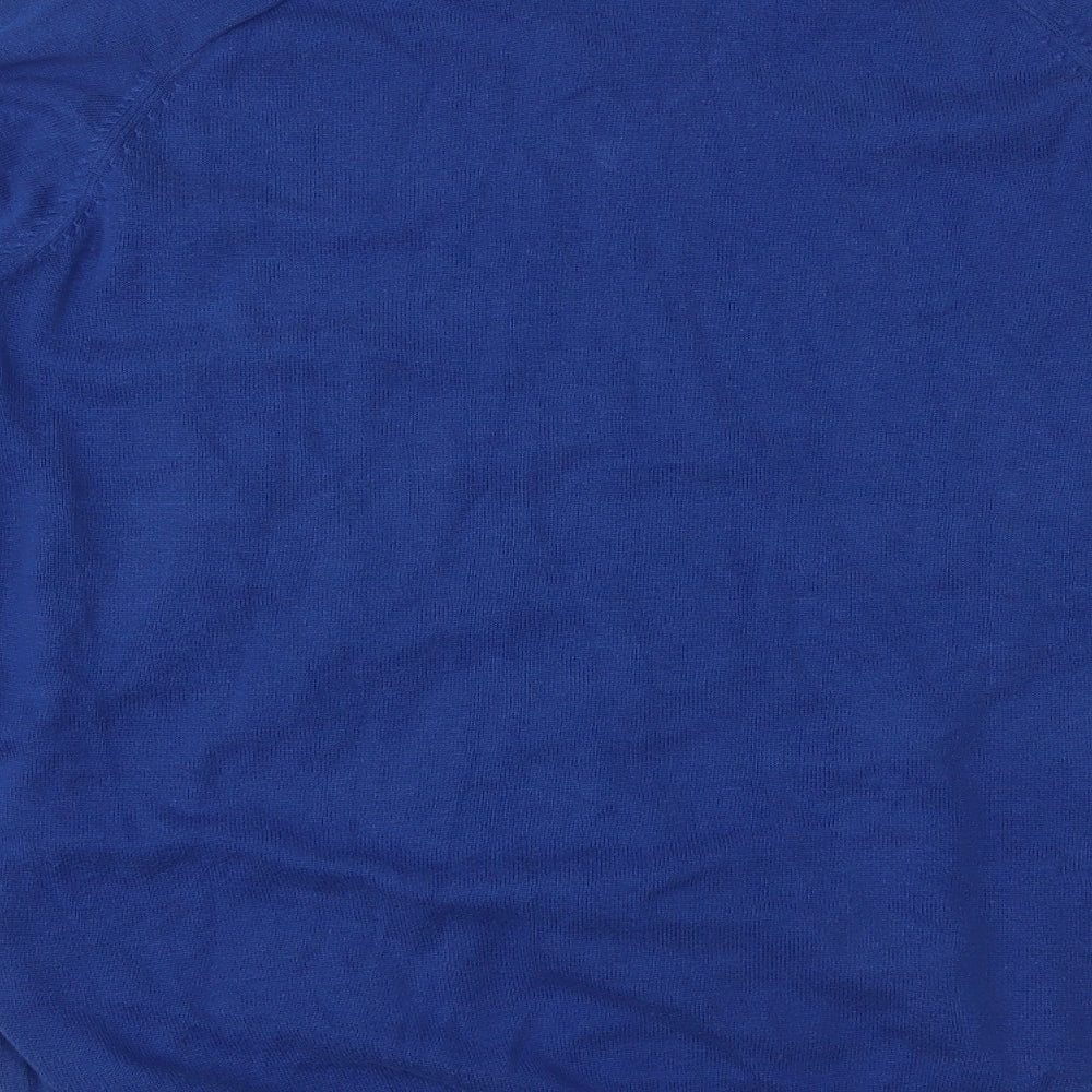 EWM Mens Blue  Knit Pullover Jumper Size L