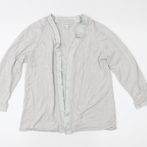 Monsoon Womens Grey  Knit Cardigan Jumper Size S