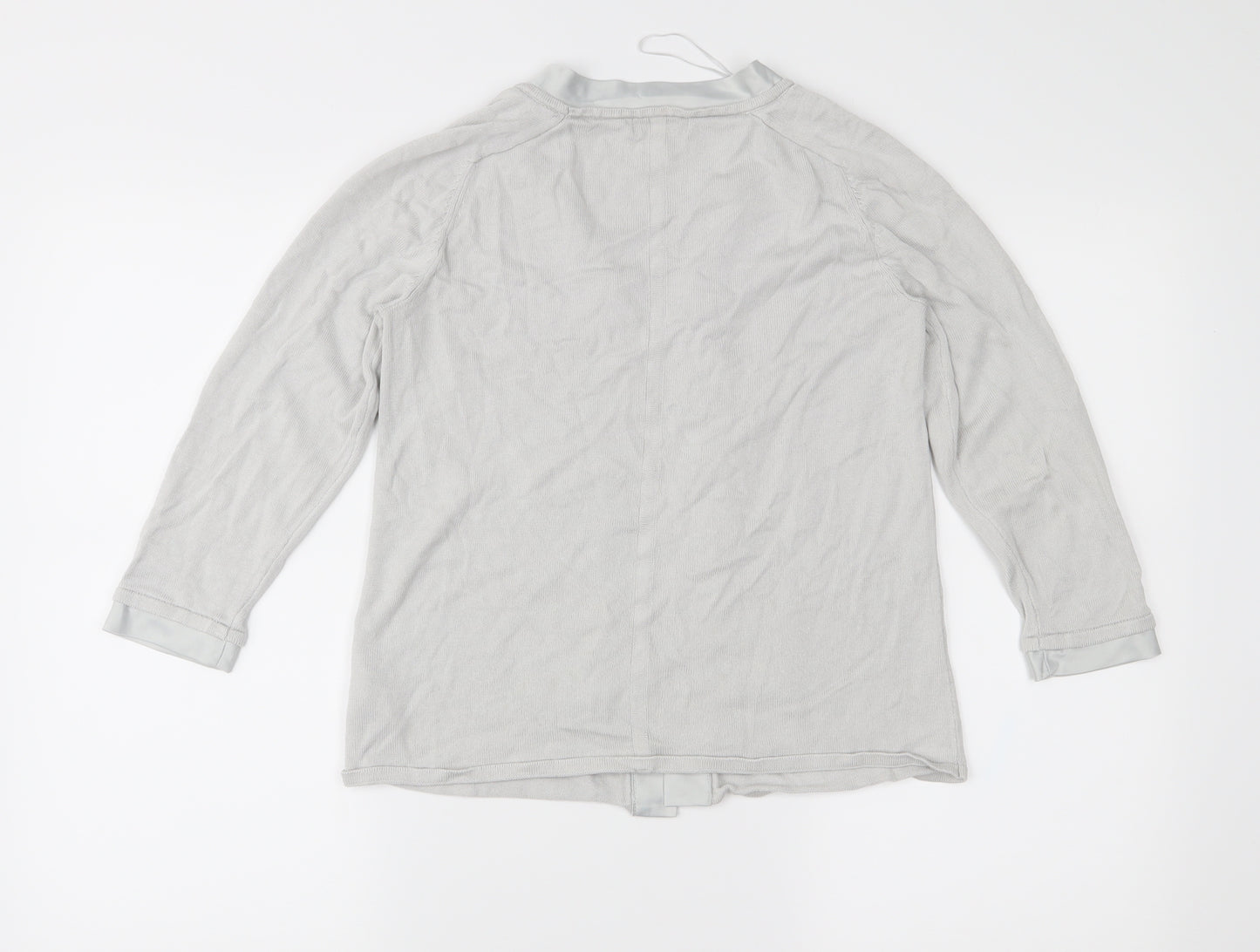 Monsoon Womens Grey  Knit Cardigan Jumper Size S
