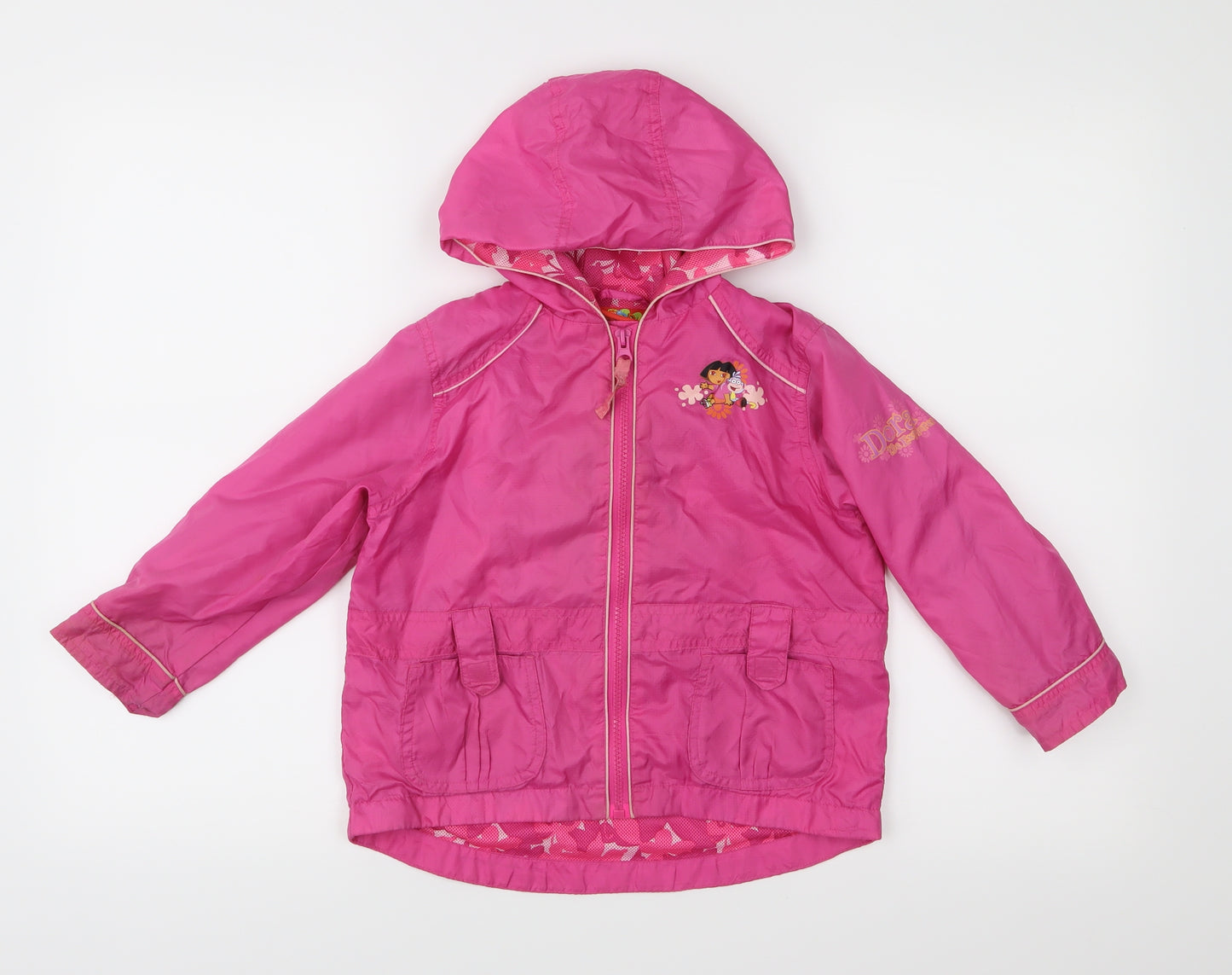 Dora the Explorer Girls Pink   Anorak Jacket Size 3-4 Years  - Backpack