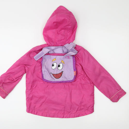 Dora the Explorer Girls Pink   Anorak Jacket Size 3-4 Years  - Backpack