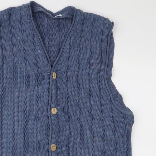 Savatini Mens Blue  Knit Cardigan Jumper Size S