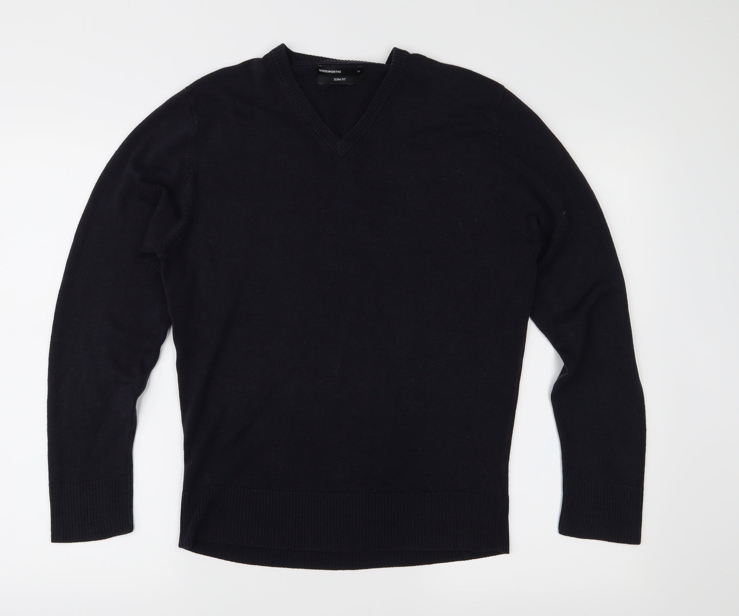 Woolworths Mens Blue  Knit Pullover Jumper Size M