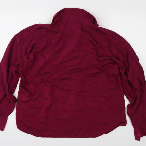 Preworn Womens Pink   Basic Blouse Size 14