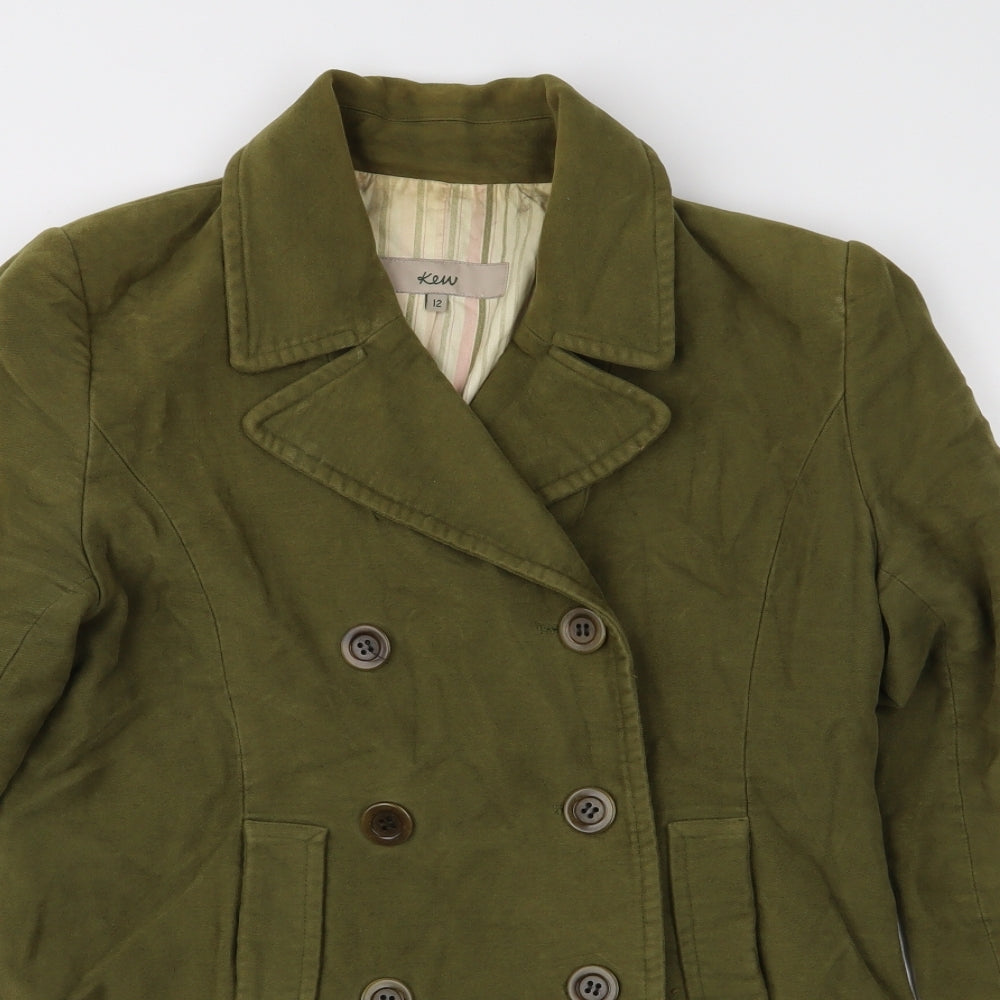 KEW Womens Green  Velvet Jacket  Size 12