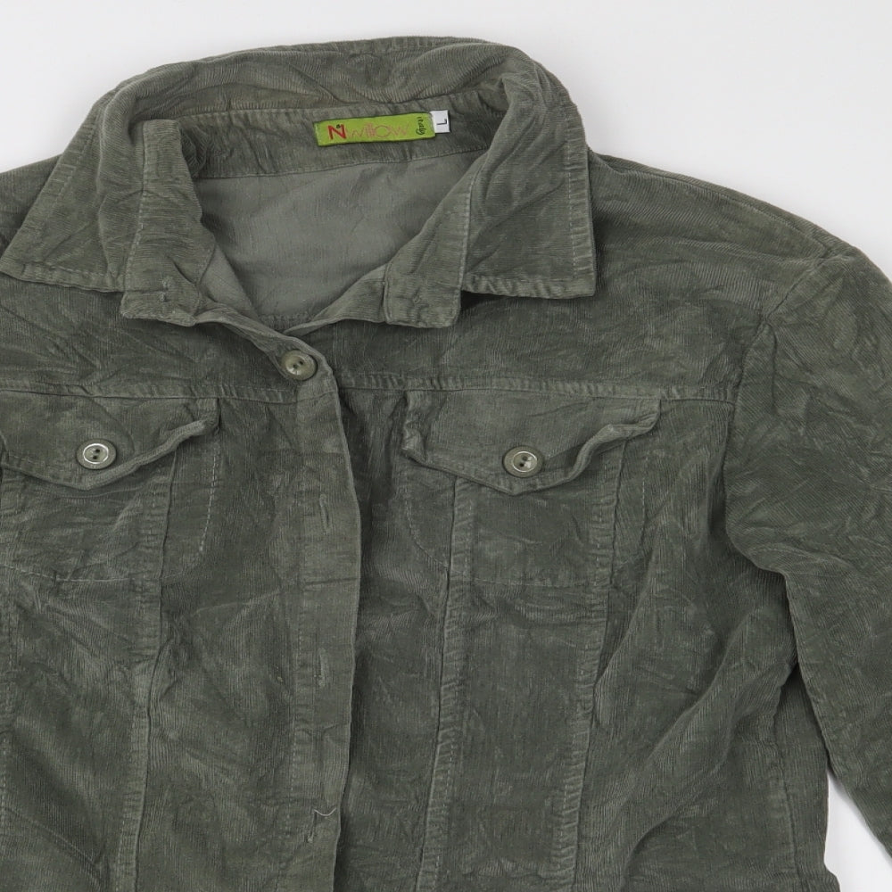 N&Willow Womens Green  Corduroy Jacket  Size L