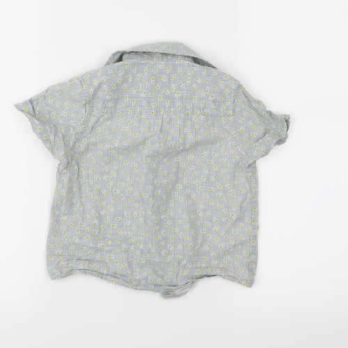 John Lewis Boys Grey Check  Basic Button-Up Size 3 Years