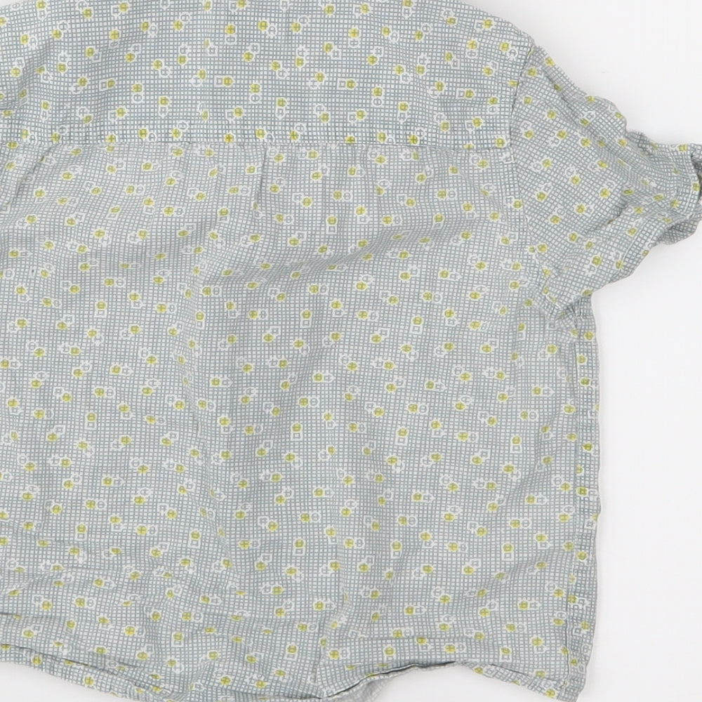 John Lewis Boys Grey Check  Basic Button-Up Size 3 Years