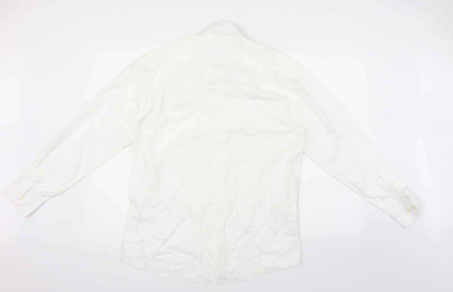 Marks and Spencer Mens Ivory    Dress Shirt Size 15