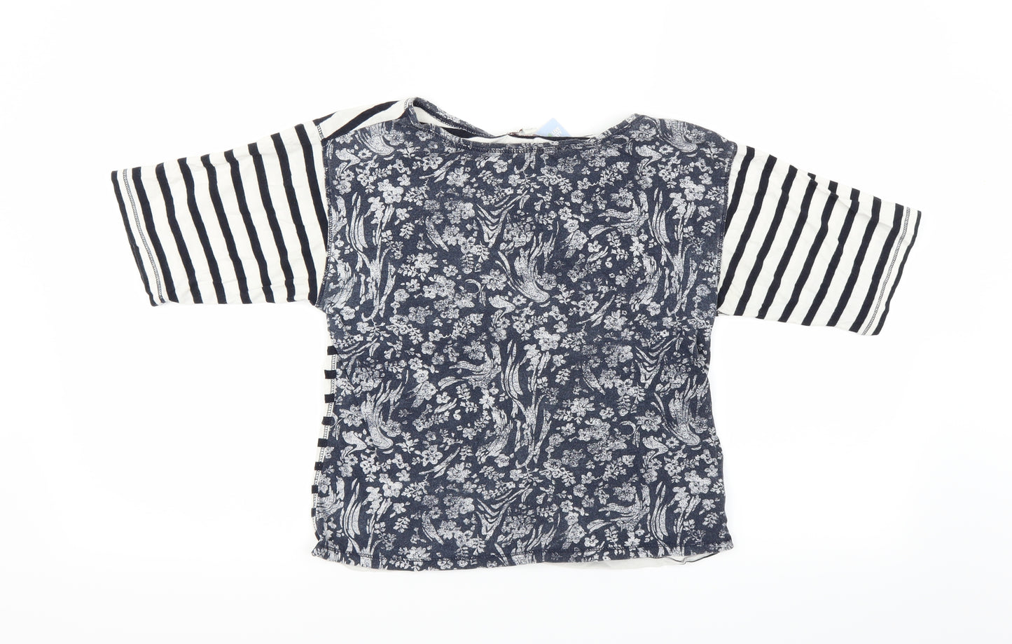 Gap Womens Blue Striped  Basic T-Shirt Size XS