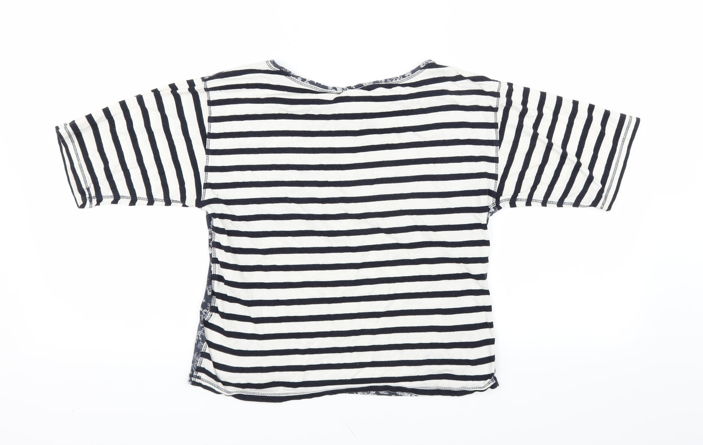 Gap Womens Blue Striped  Basic T-Shirt Size XS