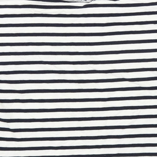 Gap Womens Blue Striped  Basic T-Shirt Size XS
