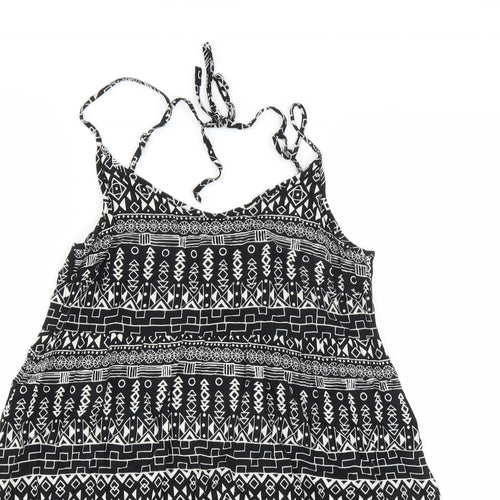 Divided by H&M Womens Black Geometric  Trapeze & Swing  Size 10
