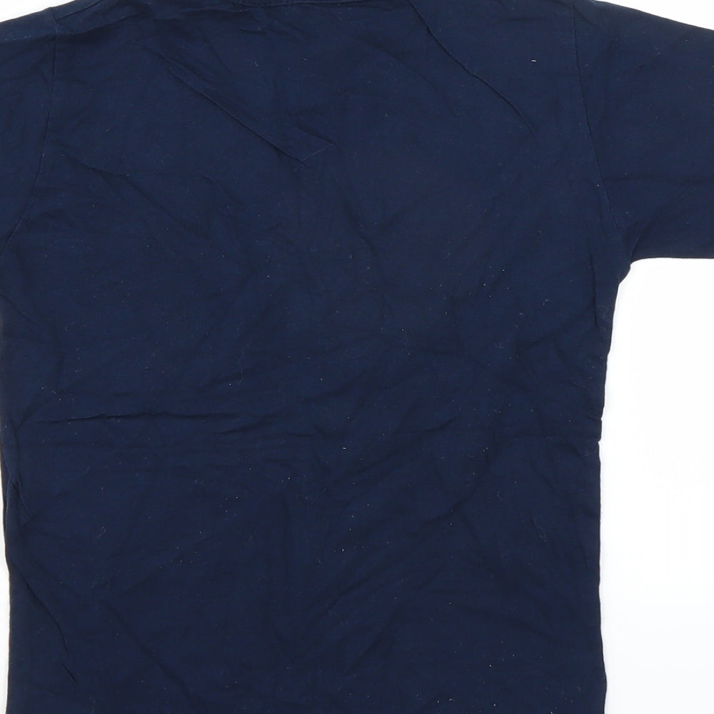 Preworn Girls Blue   Basic T-Shirt Size 7-8 Years
