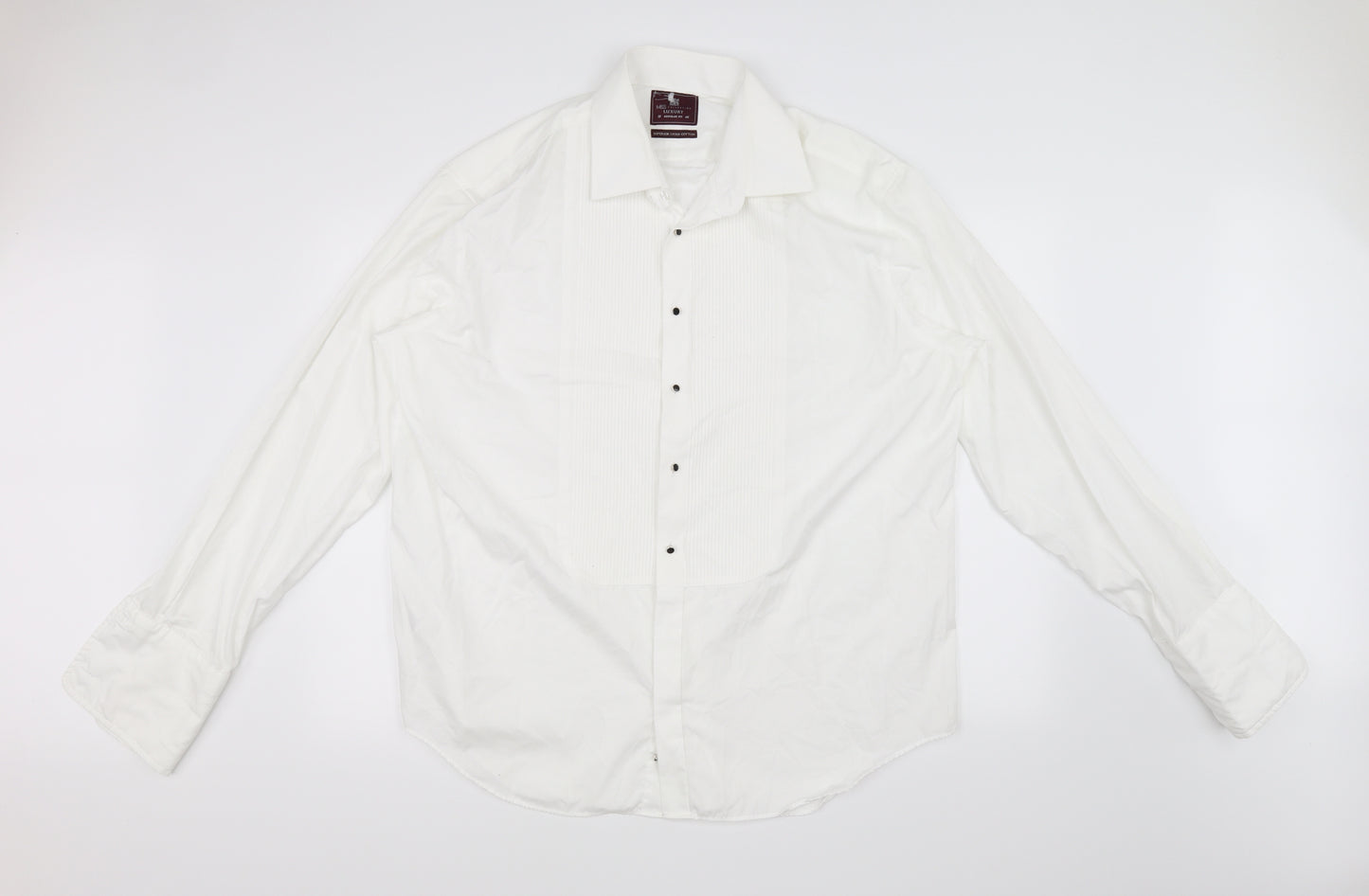 Marks and Spencer Mens White    Dress Shirt Size 46