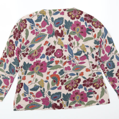 EAST Womens Multicoloured Floral  Pullover Jumper Size 18