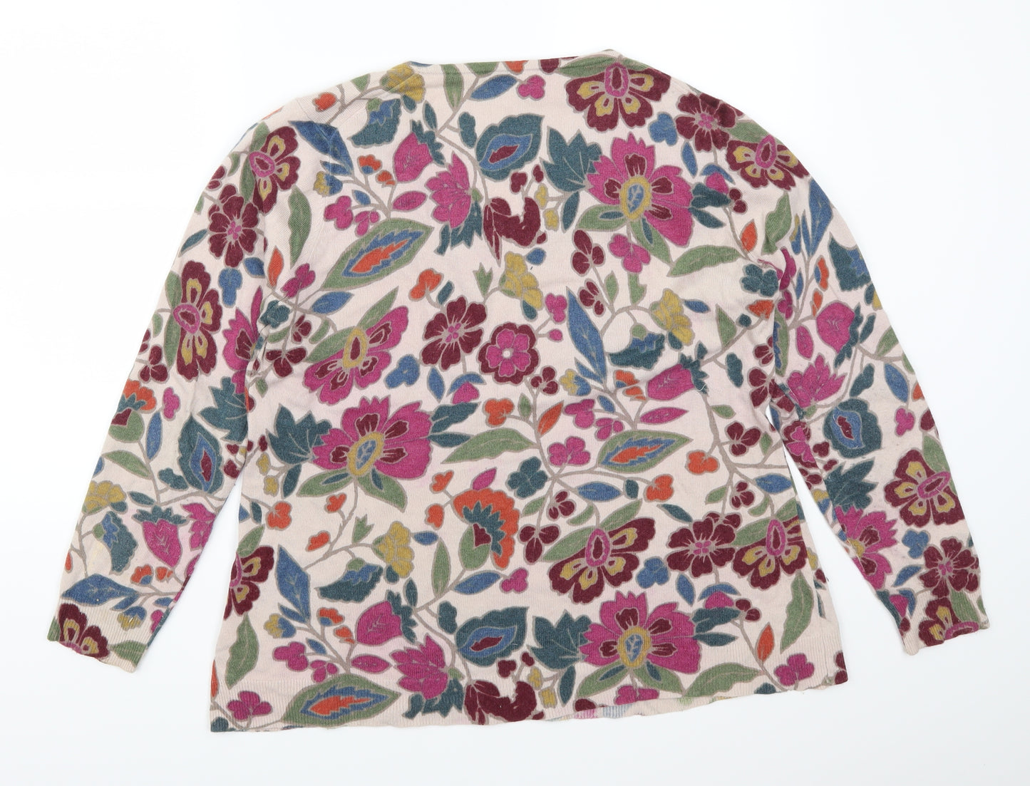 EAST Womens Multicoloured Floral  Pullover Jumper Size 18