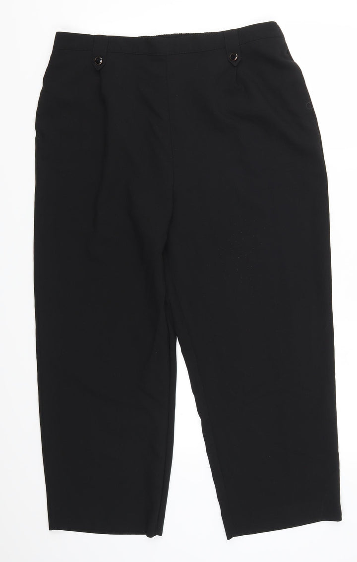 Bonmarché Womens Black Trousers Size 18 L25 in