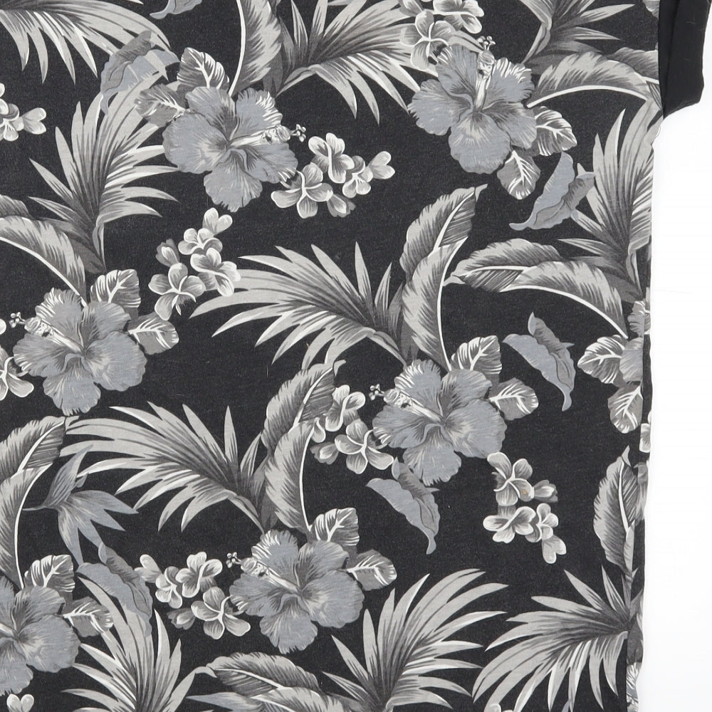 Atmosphere Womens Grey Floral  Basic T-Shirt Size 10  - 26 San Diego