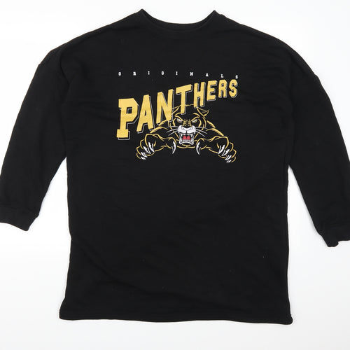 Missguided Womens Black   Pullover Sweatshirt Size 10  - Originals Panthers