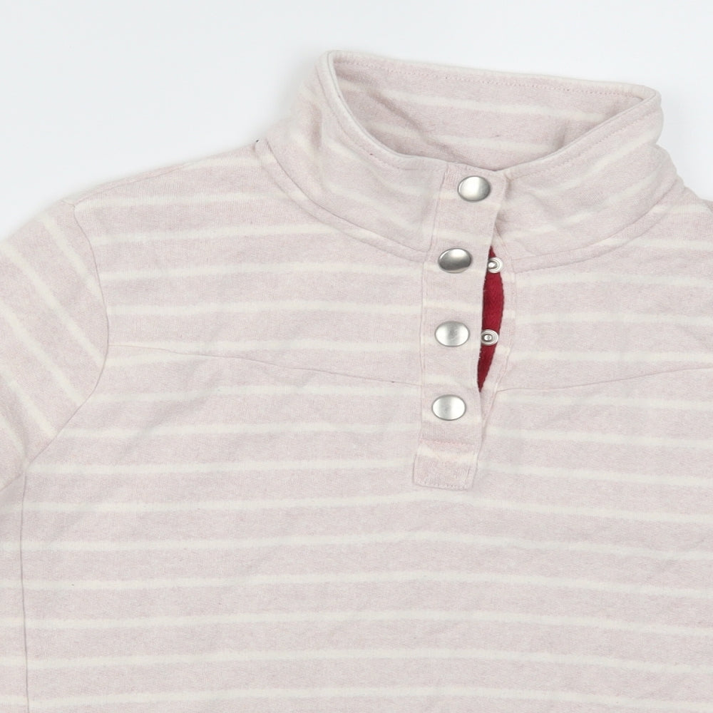 TU Womens Pink Striped  Pullover Sweatshirt Size 16