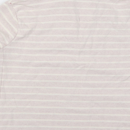 TU Womens Pink Striped  Pullover Sweatshirt Size 16