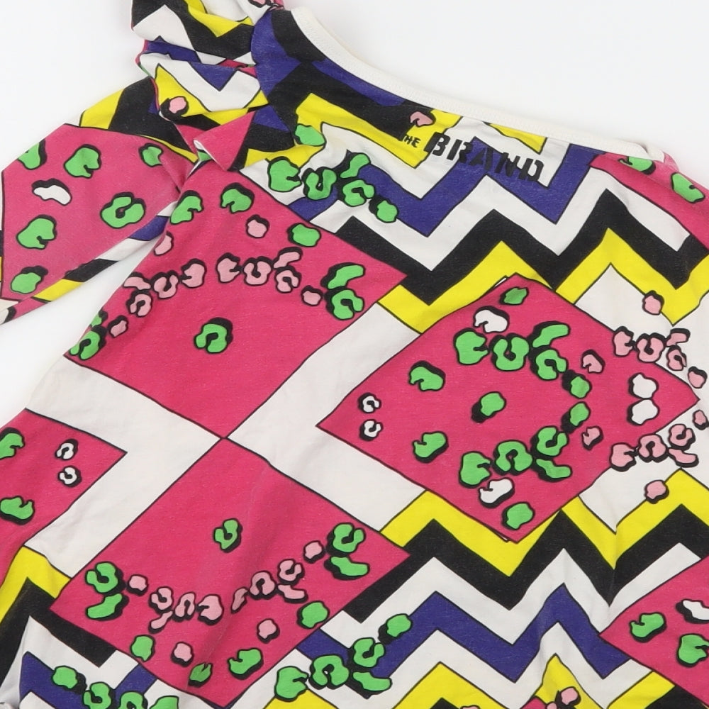The Brand Girls Multicoloured Geometric Jersey Fit & Flare  Size 12-18 Months