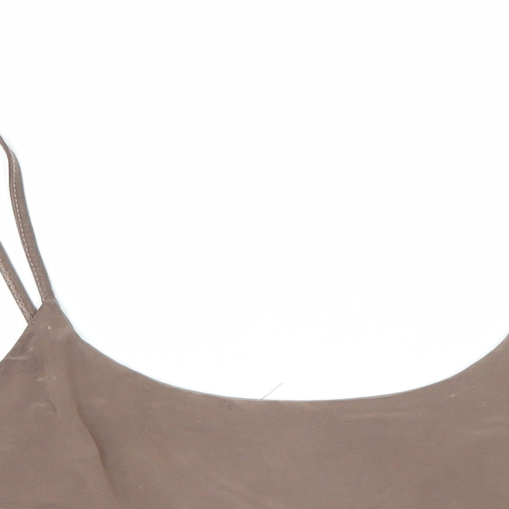 Missguided Womens Brown  Jersey Camisole Tank Size 10  - Bralette