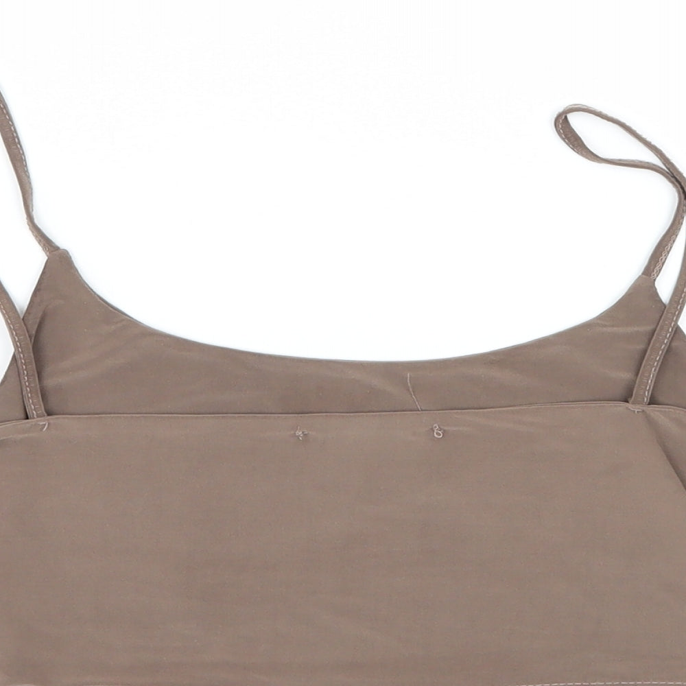 Missguided Womens Brown  Jersey Camisole Tank Size 10  - Bralette