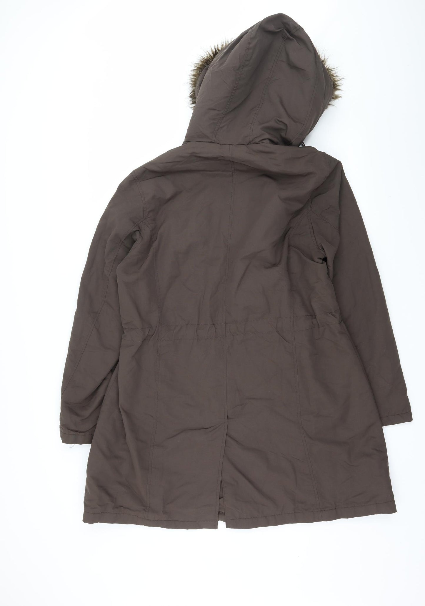 Debenhams Womens Brown   Parka Coat Size 16